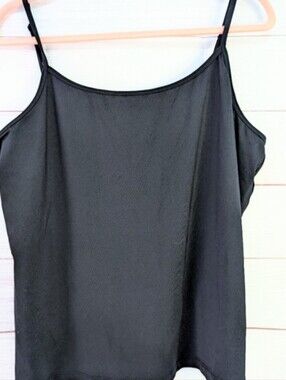 Nwot Lane Bryant Black Spaghetti Strap Crop Tank Size 1X / 18-20